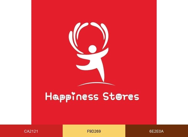 at Happiness Stores brand color palette
