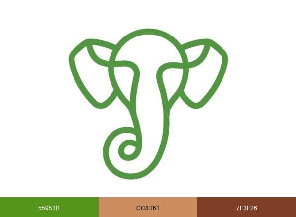 Happy Elephant USA brand color palette