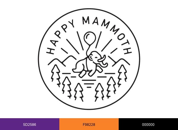 Happy Mammoth brand color palette