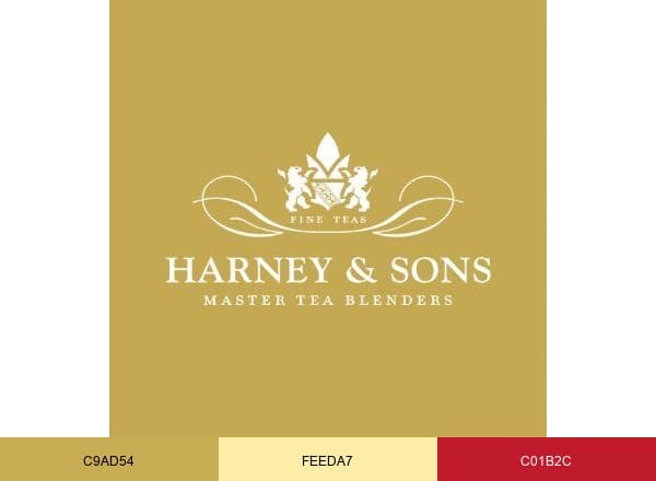 Harney & Sons Fine Teas brand color palette