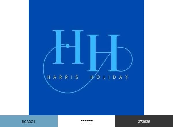Harris Holiday brand color palette