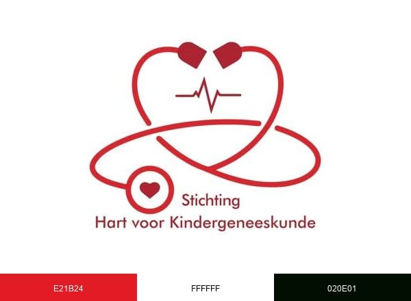 Stichting Hart voor Kindergeneeskunde brand color palette
