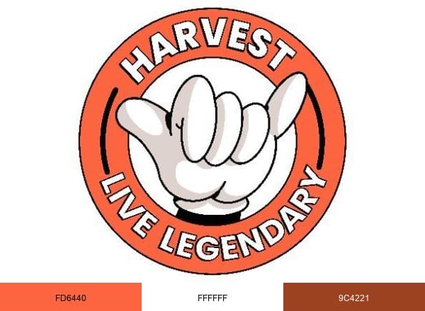 Harvest brand color palette