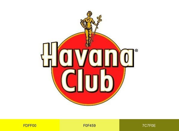 Havana Club brand color palette