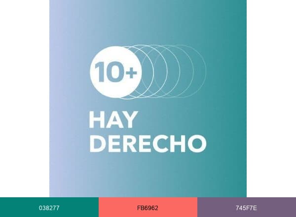 Fundación Hay Derecho brand color palette