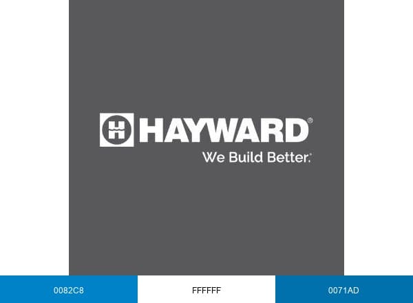 Hayward Pool brand color palette
