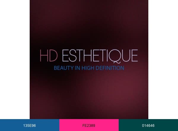 HD Esthetique brand color palette