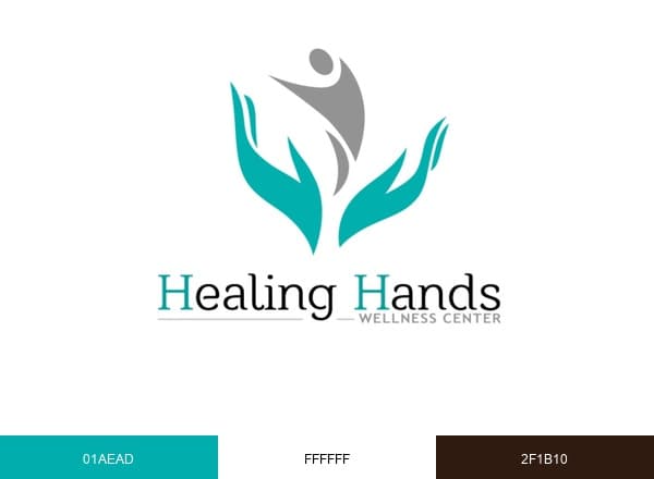 Healing Hands Wellness Center brand color palette
