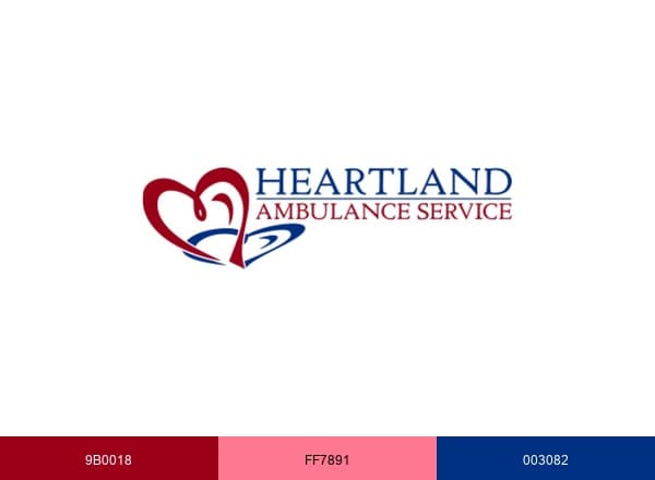 Heartland Ambulance Service brand color palette