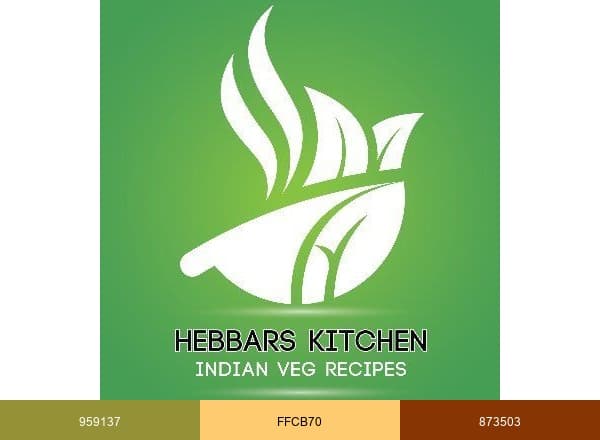 Hebbar's Kitchen brand color palette