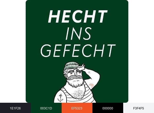 HECHT INS GEFECHT brand color palette