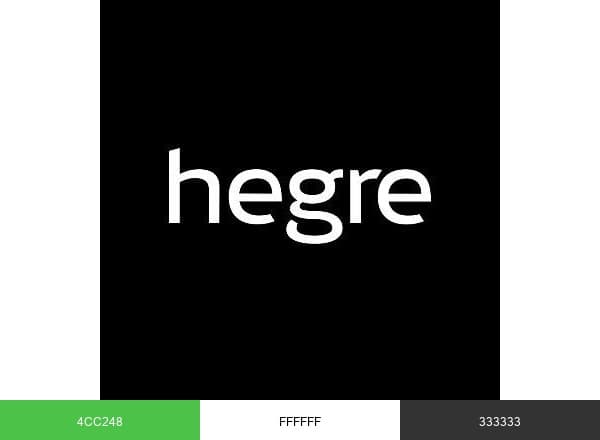Hegre brand color palette