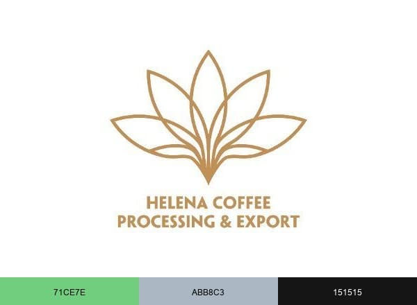 Helena Coffee Vietnam brand color palette