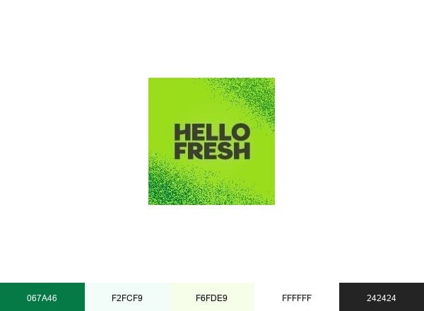 HelloFresh brand color palette