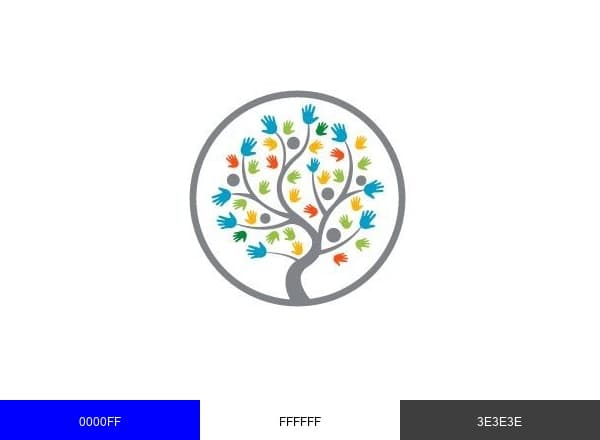 Helping Hands Therapy Services brand color palette
