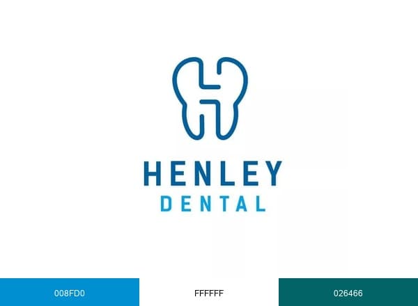 Henley Dental brand color palette