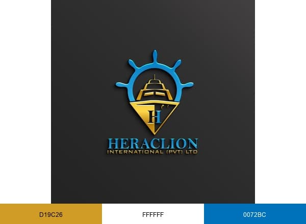 Heraclion International brand color palette
