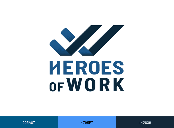 Heroes of Work brand color palette