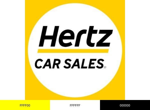 Hertz Car Sales brand color palette