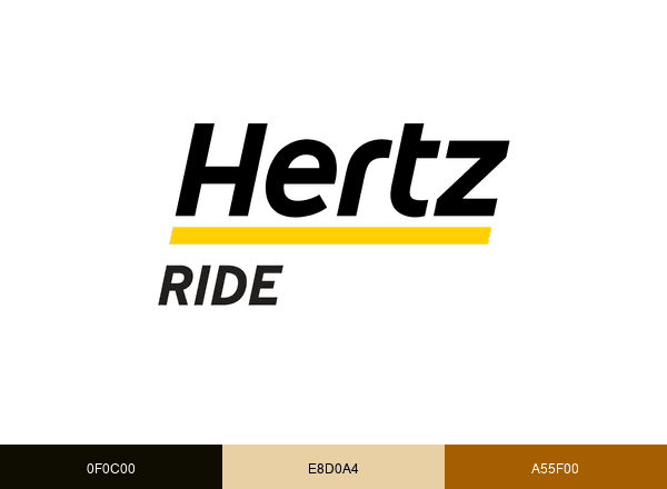 Hertz Ride brand color palette