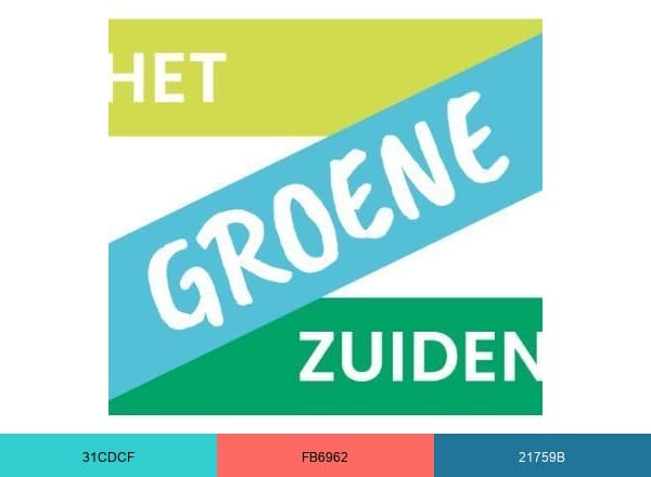 Het Groene Zuiden brand color palette