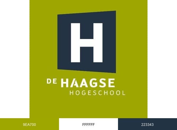 De Haagse Hogeschool brand color palette