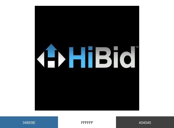 HiBid Auctions brand color palette