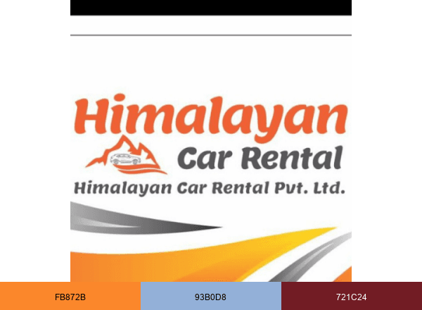 Himalayan Rent A Car brand color palette