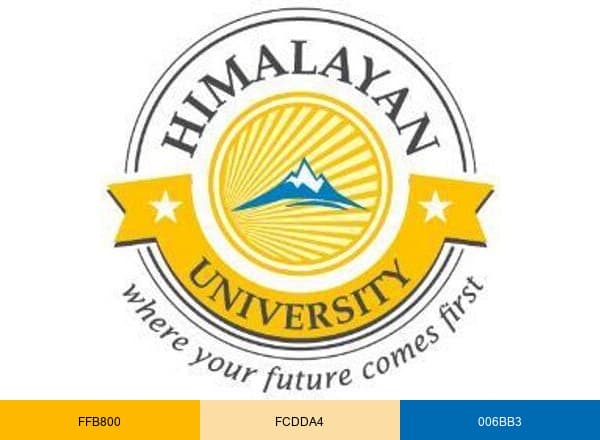 Himalayan University brand color palette