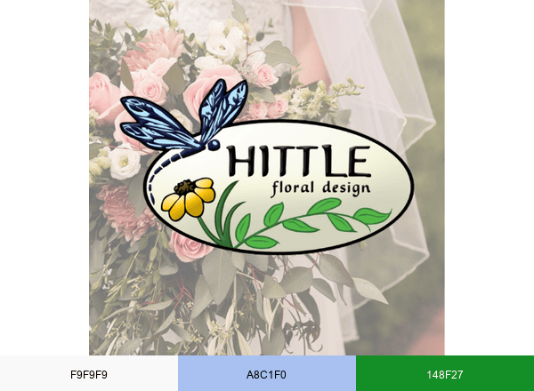 Hittle Floral Design brand color palette