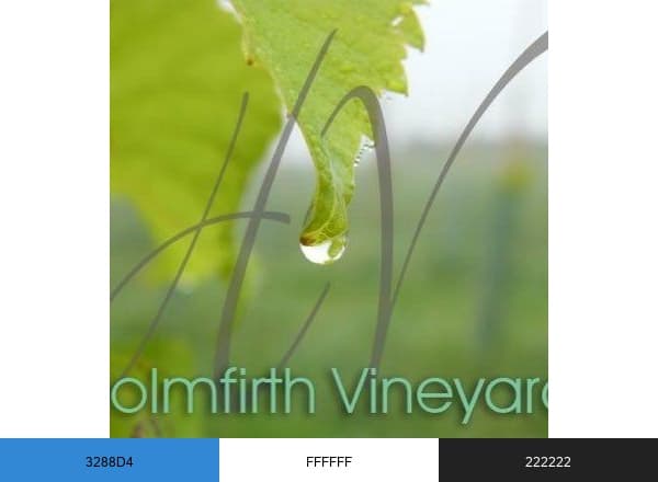 Holmfirth Vineyard brand color palette