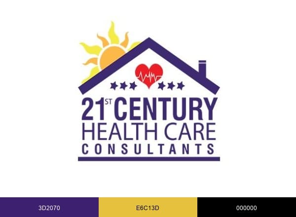 21st Century Health Care Consultants brand color palette