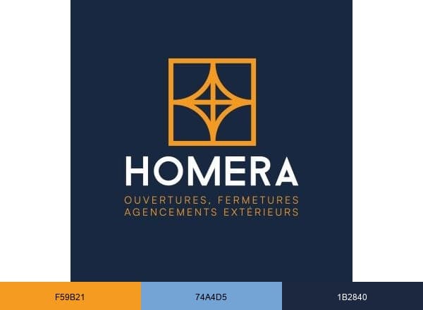 HOMERA brand color palette