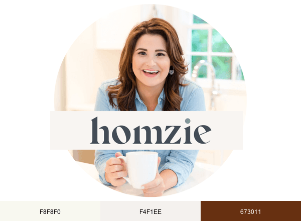 Homzie Designs brand color palette