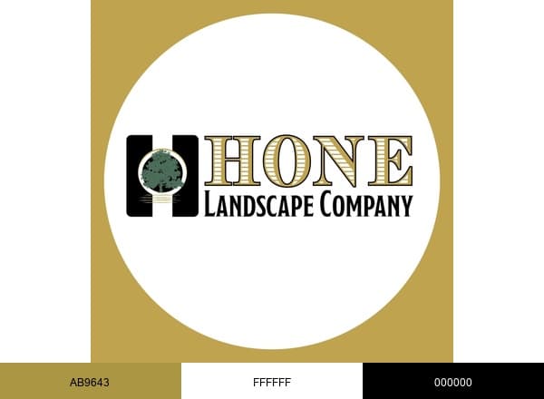 Hone Landscape Company brand color palette