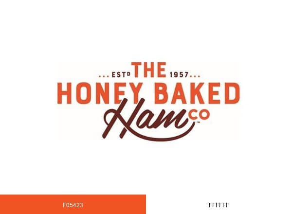 Honey Baked Ham brand color palette