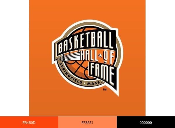 Basketball HOF brand color palette