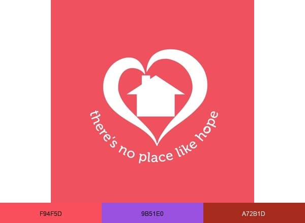 Hope's Home brand color palette