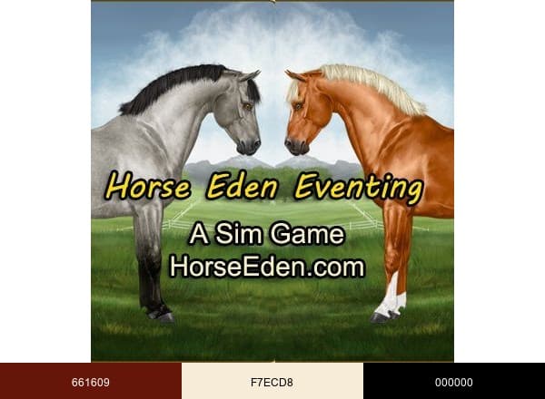 Horse Eden Game brand color palette