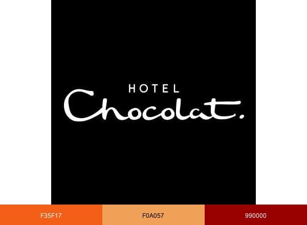 Hotel Chocolat brand color palette