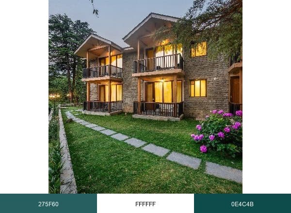 Hotel Eagles Nest brand color palette