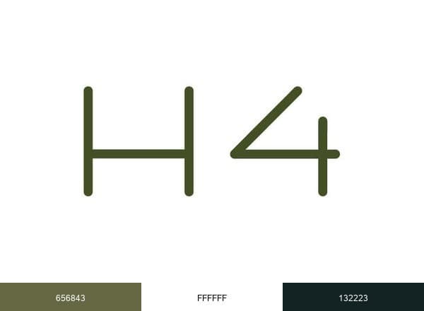 Hotel H4 Cangas brand color palette