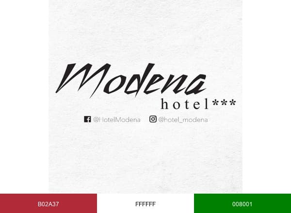 Hotel Modena brand color palette
