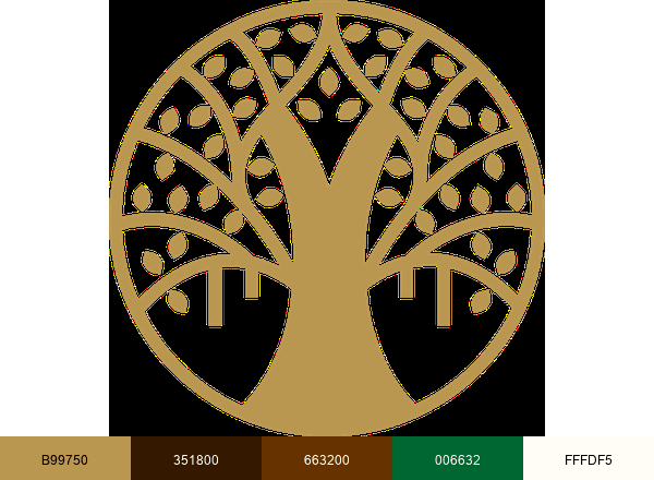 Hotel Vatika Inn brand color palette