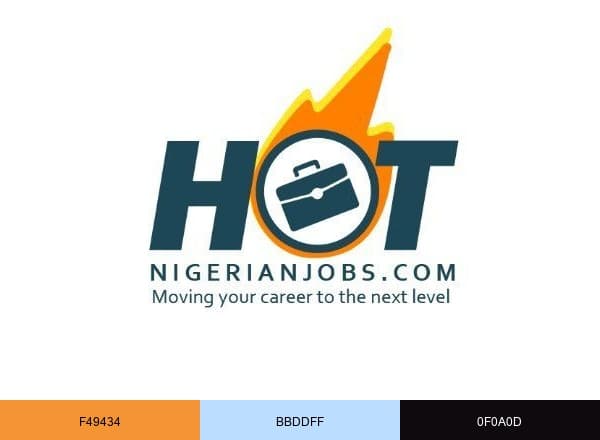 Hot Nigerian Jobs brand color palette