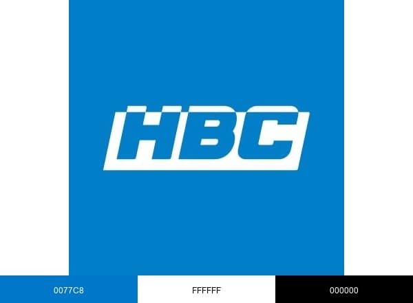 HBC brand color palette
