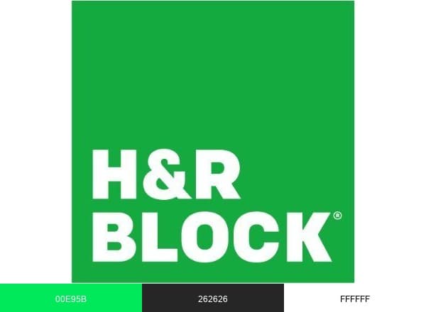 H&R Block brand color palette