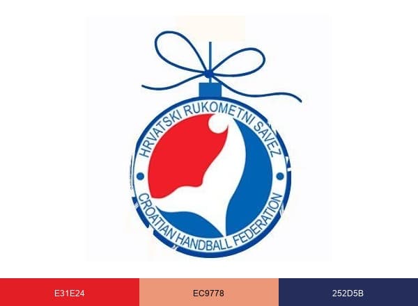 Hrvatski rukometni savez brand color palette