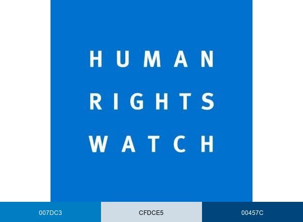 Human Rights Watch brand color palette