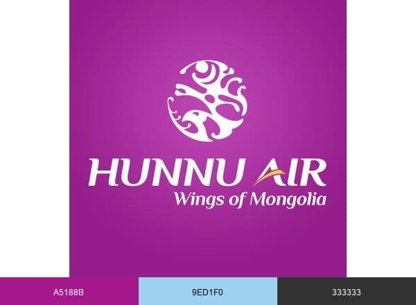 Hunnu Air brand color palette